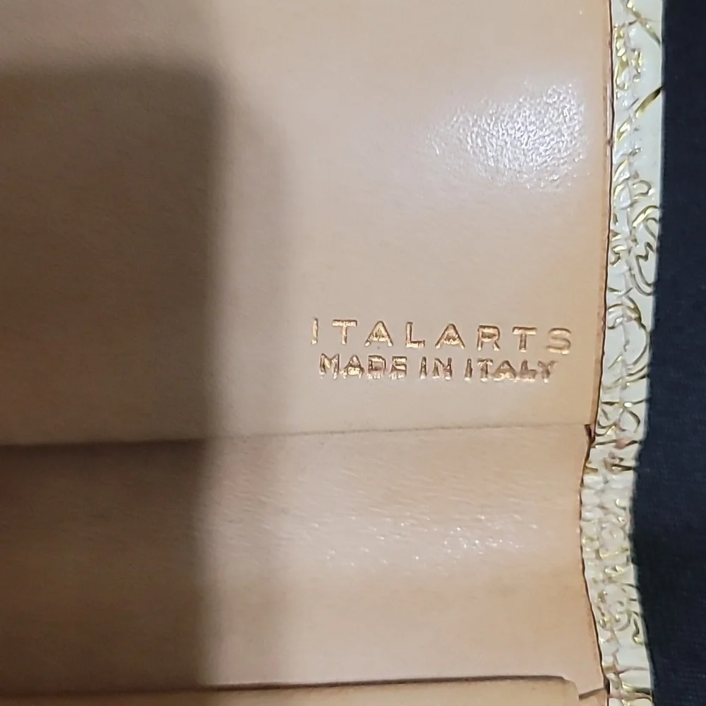 Italarts Gold Vintage Wallet Made In Italy - Picture 4 of 9